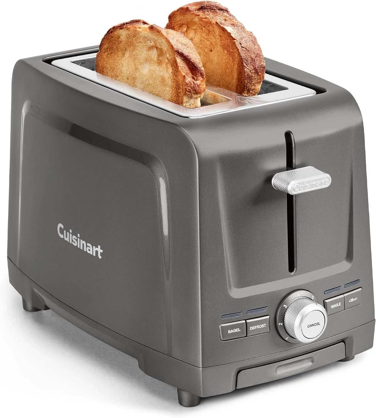 Cuisinart Core Broodrooster 2 sneetjes, extra lange sleuven, Bagel, High-Lift QuickView, Enkel sneetje en ontdooien, Boost +30 s