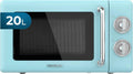 Cecotec Mechanische Magnetron van 20 L Proclean 3010 Retro Blauw. 700 W in 6 niveaus, Timer tot 30 minuten, Ontdooistand, Vintage Design in Blauw
