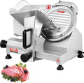 Commerciële Vleessnijmachine, Elektrische Deli Food Slicer, Carbon Steel Blade Elektrische Voedselsnijmachine, 350-400 RPM Vleessnijder