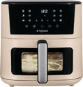 Tognana, Luchtfriteuse 10 l, dubbele weerstand, digitaal scherm, timer, 80-200 °C, venster, 2300 W, champagne, zwart