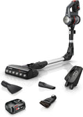 Bosch, snoerloze steelstofzuiger, Unlimited 7, FlexTube, 2 x 3.0Ah accu, licht gewicht, accessoires, LED-verlichting, antraciet, BCS712A