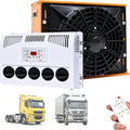De Airconditioner van de vrachtwagencabine, 12V/24V gelijkstroom ParkeerAC, zwart