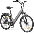 Touroll J2 ST 26 inch e-bike dames heren city trekkingfiets 25 km/u, 250 W motor 45 Nm, 100 km bereik, afneembare accu, 7 versnellingen, verende vork