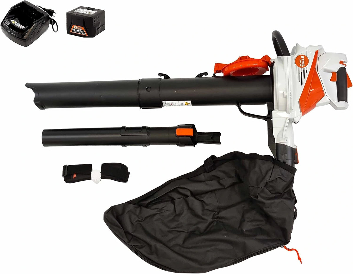STIHL SHA 56 Accuzuighakselaar (+ accu AK20 + AL101 oplader), werkt op batterijen, zwart