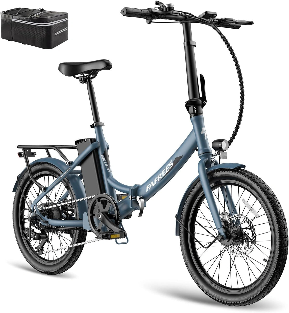 Fafrees Elektrische fiets, 603 WATTHOURS opvouwbare elektrische fietsen, 36V 16,75Ah afneembaar batterijpedaal tot 90 km