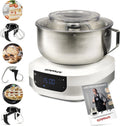 G3 Ferrari G20145 Planetary Pastaio Gourmet kneedmachine, 1500 watt, 5 liter, roestvrijstalen kom met handvat, digitaal scherm, 5 snelheden, timer