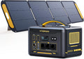 VTOMAN Jump 2200 Draagbare Power Station met 200W Zonnepanee-2200W/1548Wh LifePO4 Constante-vermogen Zonnegenerator, 100W Type-C