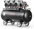 VEVOR 3 KW persluchtcompressor, olievrije compressor met 100 l luchttank, fluistercompressor met 198 l/min bij 6,2 bar & max. 8 bar