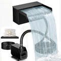 Biling 20 cm 2500 l/u watervalvijver met filter voor tuinvijvers tot 5000 l, zilver/wit