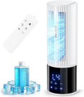 Mobiel airconditioner 6-in-1, luchtkoeler met 3 snelheden, turbomodus, slaapwind, mistfunctie en timer (1-8 uur), 45°/90° oscillatie