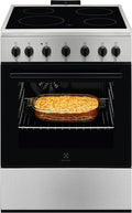 Electrolux LKR620066X Elektrisch fornuis met oven, 4 branders, 60 x 60 cm, energieklasse A, zwart