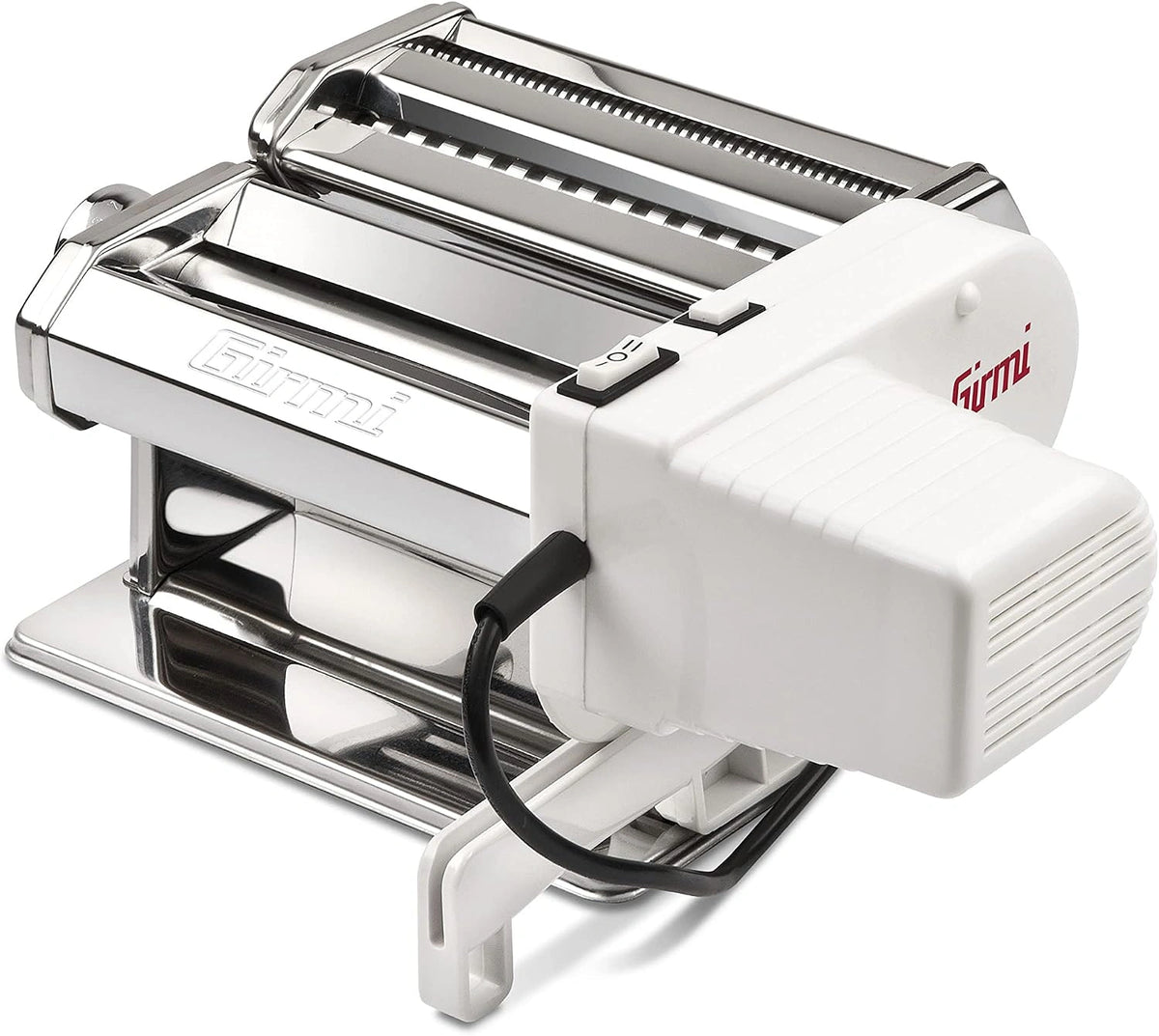 Girmi IM91 Elektrische Pastamachine, 90W, 5 Pastavormen, 2 Snelheden, RVS Behuizing, 33 x 17 x 27 cm, zilver