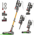 FamiVac FV2 Stofzuiger met Snoer 65Kpa/600W, Steelstofzuiger met Matrasborstel & Anti Haaruprising, 1.3KG Licht, 7M Snoer, 1.5 liter