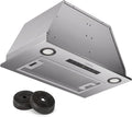 Klarstein Kookplaat afzuigkap, afzuiging/recirculatie-afzuigkap met Filter, LED-verlichting, Timer & Touch-bedieningspaneel, met 439 m³/h, zilver