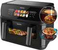 Cecotec heteluchtfriteuse Cecofry & Grill Duoheat 10.000, 2800 W, 3-in-1: friteuse, grill, plaat, beweegbare scheidingswand