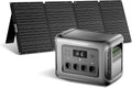ALLPOWERS R1500 LITE Draagbaar powerstation met 200 W zonnepaneel, 1056 Wh LFP-accu met 4 x 1600 W AC-uitgangen, generatoren met 200 W zonnepaneel