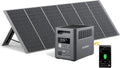 AFERIY 1800 W draagbaar powerstation 1024 Wh met 400 W zonnepaneel, zonne-generator LiFePO4 & 1 uur snel opladen zonne-powerstation, < 10 ms USV