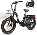 ESKUTE D202 Elektrische fiets voor volwassenen, 20 x 4,0 inch (20 x 4,0 inch), fatbike, voor dames en heren, met afneembare accu, 48 V, 20,8 Ah