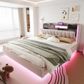 Sapgaks Bed 160 x 200 cm, met lattenbodem en USB, tweepersoonsbed 160 x 200 cm, met opbergruimte en verstelbaar hoofd, gevoerd met lattenbodem