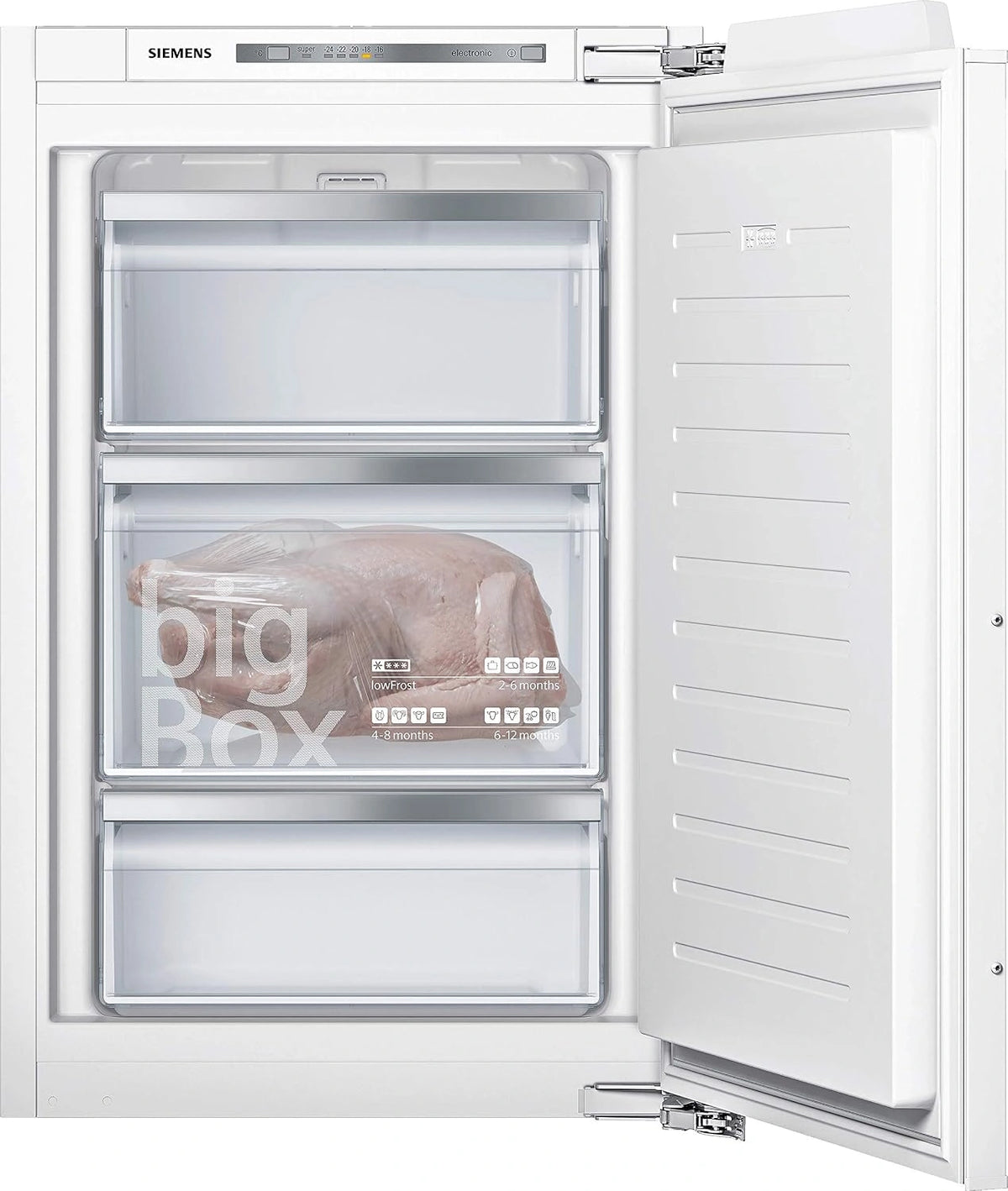 SIEMENS GI21VADE0 iQ500 Inbouw-vriezer, A+++, 157 kWh/jaar, 97 l, lowFrost, Big Box, led-binnenverlichting, zilver