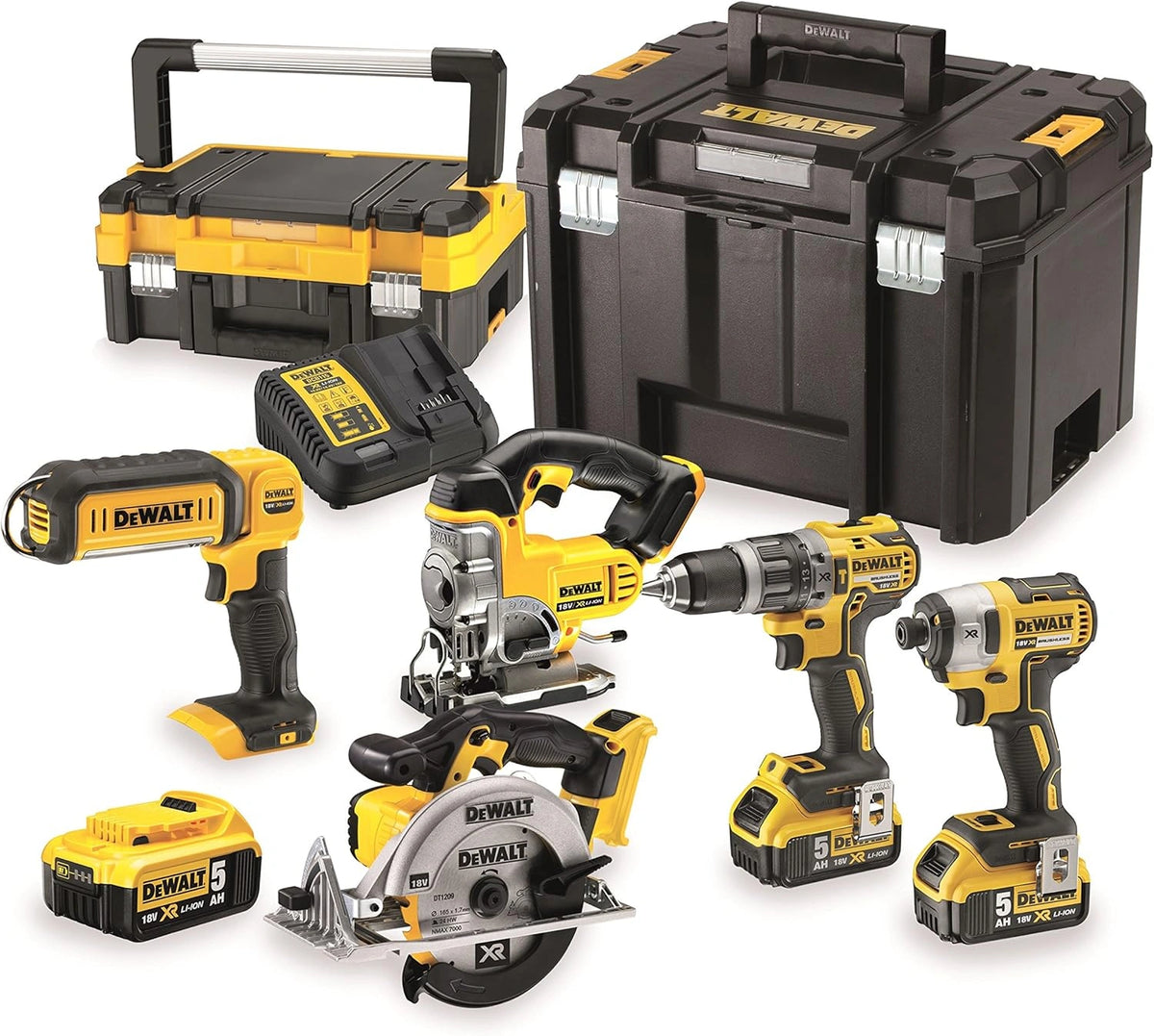 DeWalt DCK551P3T-QW gereedschapsset, 18 V, geel/zwart
