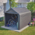 Fietsgarage 160 x 220 x 165 cm met roldeur, waterdicht en weerbestendig gereedschapsschuur, robuust tuinhuis voor fietsen, e-bikes en outdoor-opslag